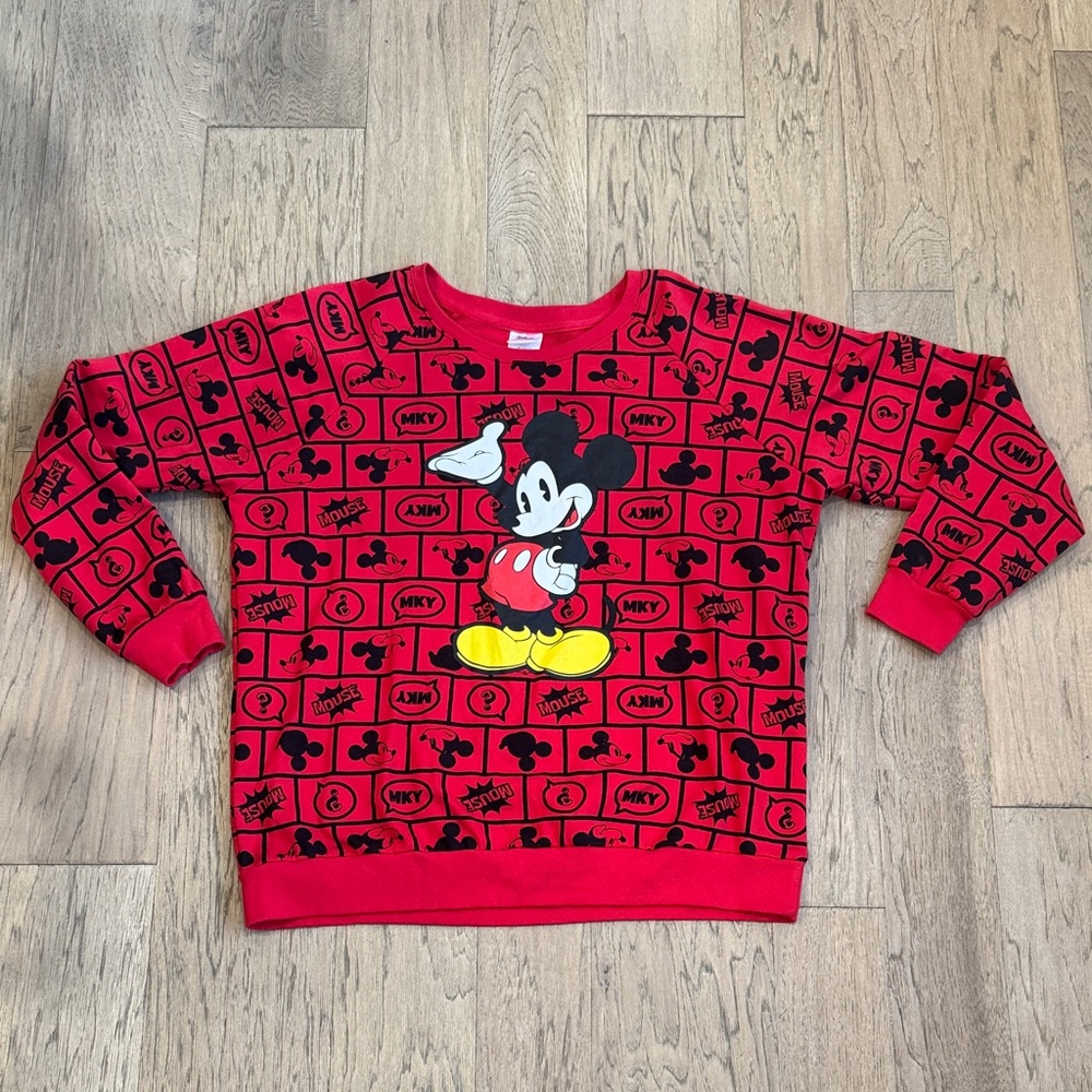 NWOT Disney Red Kids Sweatshirt Size XL